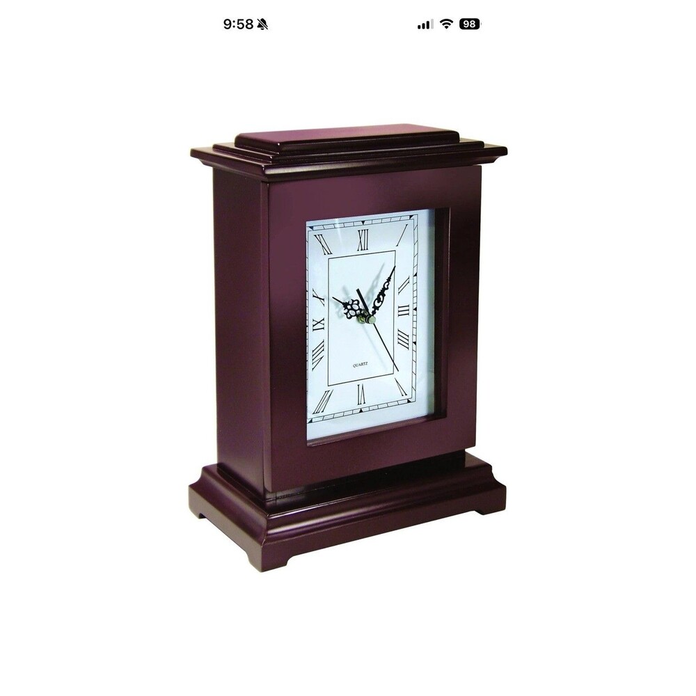 Mantel shelf Clock Gun Concealment Safe decorative secret stash hidden storage